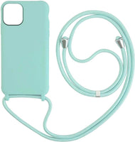 4 x Brand New Bigcousin Case Compatible with iPhone 11, Case with Lanyard, Silicone Protective Case with Necklace Adjustable Case Cover, Mint Green - RRP €81.6