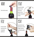 1 x RAW Customer Returns Seglory Corkscrew, Manual Wine Opener Accessories with 6 Pieces Gift Set, Sommelier Set with Bottle Opener, Foil Cutter, Replacement Screw, Drip Rings, Wine Stoppers Wine Pourer, Wine Corks - RRP €29.56