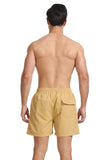 1 x Brand New JustSun Swim Shorts Men s Swim Shorts Men s Short Quick-drying Men s Swimming Shorts Boardshorts Men s Beach Shorts Swim Shorts Khaki S - RRP €23.18