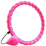 1 x RAW Customer Returns Hula Hoop for adults for continuous hula hooping, smart hula hoop with weight ball for losing weight with massage nubs, does not fall down, suitable for beginners, 24 removable links - RRP €15.24