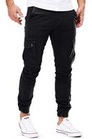 1 x RAW Customer Returns Men s Jogger Chino Cargo Jeans Trousers Stretch Sports Trousers Men s Trousers with Pockets Slim Fit Casual Trousers Z Black, XL  - RRP €22.54