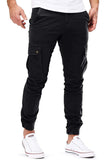 1 x RAW Customer Returns Men s Jogger Chino Cargo Jeans Trousers Stretch Sports Trousers Men s Trousers with Pockets Slim Fit Casual Trousers Z Black, XL  - RRP €22.54