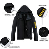 1 x RAW Customer Returns SaphiRose PONCHO Rain Jacket Women s Softshell Jacket Waterproof Functional Jacket Windproof Jacket for Outdoor Punching Jacket Black XXL - RRP €30.24