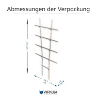 1 x RAW Customer Returns Viirkuja trellis metal 2 pieces trellis support for climbing plants trellis support for tomatoes - 24x42cm - Essential garden accessory - For garden and house plants such as Monstera Windows and ivy - RRP €15.12