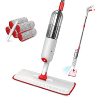 1 x RAW Customer Returns Myiosus Mop with Spray Function, 360 Degree Rotating Floor Mop with Spray Function, 125cm Spray Mop with 500ml Refillable Water Tank and 5 Washable Microfiber Pads for All Floors - RRP €24.58