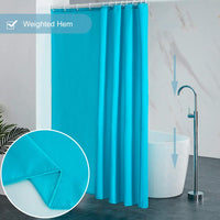 1 x RAW Customer Returns Furlinic shower curtain 180x200, bathroom curtain for bathtub and shower, textile curtains made of fabric, waterproof and anti-mold, washable shower curtains, with 12 shower curtain rings, white. - RRP €17.09