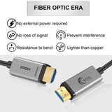 1 x RAW Customer Returns QING CAOQING 4K HDMI fiber optic cable 100m, high speed HDMI 2.0 cable supported with 4K 60HZ 18Gbps HDR10 4 4 4 - RRP €26.4