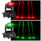 1 x RAW Customer Returns UKing 2pcs LED Moving Heads RGBW Beam dmx512 light effect No LED spotlight light 11 13 CH LED party light music controlled for DJ disco light club bar stage lighting - RRP €163.36