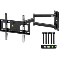 1 x RAW Customer Returns FORGING MOUNT Long Arm TV Wall Mount Corner TV Bracket for 23 - 60 TVs Monitors 84cm Smooth Extension Swivel Tilt Wall Mount TV Holds 45kg, Max. VESA 400x400 mm - RRP €62.8