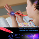 1 x RAW Customer Returns XDISHYN Invisible Ink Pen Latest Spy Pen with UV Light Magic Spy Marker 10  - RRP €8.99