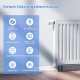 1 x RAW Customer Returns MIUCDA Radiator Thermostat Zigbee Smart Heating Thermostat, Energy Saving, Programmable, Heating Thermostat Compatible Alexa, Google Home, Home Assistant, Tuya - RRP €49.99