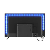 1 x RAW Customer Returns LED Strip 2m, Bluetooth USB LED lighting backlight for 40 to 60 inch HDTV, TV screen, PC monitor, decoration, party, controllable with app, LED TV backlight sync with music - RRP €7.04