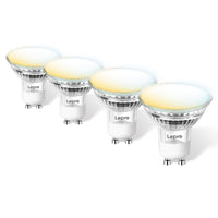 1 x RAW Customer Returns Lepro GU10 Smart Lamp, WiFi Alexa Light Bulbs, Wifi LED Bulbs, 4 Pack 4.5W 50W, Dimmable Warm White to Cold White via App or Voice , Compatible with Alexa Echo, Google Home - RRP €30.66