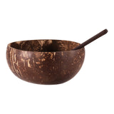 3 x Brand New ZEONHEI 4 Pieces Coconut Bowls with 4 Wooden Spoons, Coconut Bowls Set, Natural Smoothie Bowl Handmade Wooden Coconut Bowl for Household - RRP €66.54