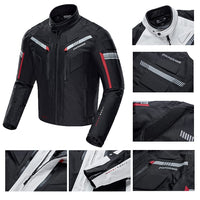 1 x RAW Customer Returns Zyxformis motorcycle jacket men s motorcycle jacket waterproof windproof with protectors jacket for summer winter - RRP €105.99