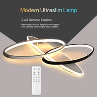 1 x RAW Customer Returns LED ceiling light dimmable ceiling lamp, modern living room lamp with remote control, 52W bedroom lamp ceiling lighting for living room, bedroom, kitchen, dining room and office - RRP €69.99