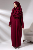 1 x RAW Customer Returns ihvan online Muslim Dresses for Women, One Piece Long Sleeve Islamic Prayer Dress, Fuchsia, XXX-Large-6X-Large - RRP €36.99