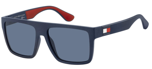 1 x RAW Customer Returns Tommy Hilfiger Unisex Th 1605 s Sunglasses, IPQ KU MTTBLU Blue, 56 - RRP €72.42