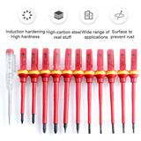 1 x RAW Customer Returns Onmancy 13 Pieces VDE Insulated Screwdriver Set -V Voltage 1000V Magnetic Slotted Torx Screwdriver Hand Slotted Tools - RRP €25.84