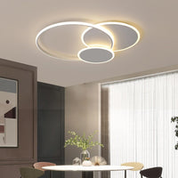 1 x RAW Customer Returns LXJCSM LED Ceiling Light 39W Creativity Round Ceiling Lamp, 52CM White Lamp Living Room Dimmable With Remote Control 3000K-6000K Lamp Bedroom Kitchen Lamp for Bedroom, Living Room, Children s Room - RRP €88.51