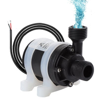 1 x RAW Customer Returns HSEAMALL DC 12V Mini Water Pump, Brushless Submersible Water Pump 800L H 5M with Silicone Bracket, Amphibious Pump for Pond Aquarium Pond Fish Tank - RRP €16.51