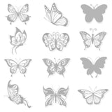 9 x Brand New 48 pieces butterfly anti-collision window clings stickers, window pictures, window stickers, decals, wall stickers, wall decoration for apartment, room decoration - RRP €104.67