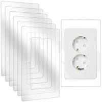 1 x RAW Customer Returns Beekeg 6 Pieces Light Switch Protector, Light Switch Wall Protector, Wallpaper Protector for Socket and Light Switch, for Every Program - RRP €22.8