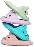 1 x RAW Customer Returns Shark Slides Summer Women Men Comfortable Bathroom Slippers Non-slip Shower Slipper Open Toe Beach and Pool Sandals Shark Slides Slippers, Matcha, 42 43 EU - RRP €24.99