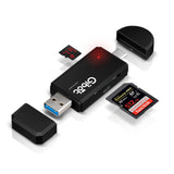 1 x RAW Customer Returns Gibot 3.0 USB Type C card reader, SD Micro SD card reader memory card reader with Micro USB OTG, USB 3.0 adapter for Samsung, Huawei, Android smartphone, MacBook and PC laptop - RRP €10.99