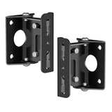 1 x RAW Customer Returns TaoAcc Universal Speaker Wall Mount Bracket, Tiltable Swivel Speaker Stand for Wall Mounting for Speakers up to 20kg, Black - RRP €34.27