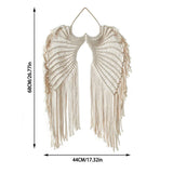 12 x Brand New HPMAISON Macrame Angel Wings Tapestry Handmade Cotton Rope Weaving Bohemian Wall Hanging Decoration Home Balcony Living Room Bedroom Study Office 44 x 68 CM - RRP €108.72