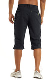 1 x RAW Customer Returns KEFITEVD Men s 3 4 Outdoor Pants Stretch Lightweight MTB Cycling Shorts Short with Zipper Pockets Three-Quarter Pants Hiking Shorts Men Cargo Bermuda Shorts Black 38 - RRP €38.3