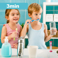 10 x Brand New Hourglass Brushing Teeth Children, 2-Color Sand Timer Set Hourglass Timer 10-Minute and 3-Minute Shower Timer Decorative Sandglass Sand Clock Timer Timer for Home Kitchen Classroom 3 10 min  - RRP €204.0