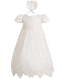 1 x RAW Customer Returns Leideur Baby Girl Baptism Dress Long White Wedding Dresses Formal Wedding Dresses for Newborns White, 18 Months  - RRP €37.99