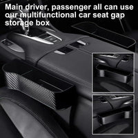 1 x RAW Customer Returns Car Seat Storage Box, Seat Slit Pockets, Car Storage Compartment, Car Seat Organizer - RRP €21.76