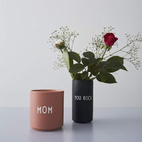 1 x RAW Customer Returns Design Letters favorite vase You Rock Gifts for her, him, women, men Scandinavian decorative vase for living room, office decoration Home decoration for fresh flowers, dry flower bouquet - RRP €19.18