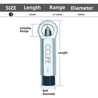 1 x RAW Customer Returns CCLIFE Nut Splitter 9-12mm Nut Splitter Nut Remover Extractor Tool for Removing Broken and Damaged Nuts - RRP €9.29