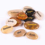 1 x RAW Customer Returns ROCKIMPACT 50 pieces stones with saying good luck engraved stones engraving inspirational stones lucky charm encouragement gratitude gift lucky stones wholesale, 50 different sayings, each 5-8 cm  - RRP €30.99