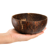 1 x RAW Customer Returns ZENFUN Pack of 6 wooden bowls, coconut bowls with 6 wooden spoons, 450 ml polished coconut bowls, natural coconut bowl set for vegan organic salad, smoothie or Buddha bowls, kitchen storage - RRP €23.7