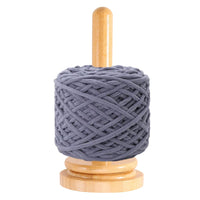 1 x RAW Customer Returns LEWITORS wood ball bearing as wool holder, yarn holder made of wood, rotating frame, vertical yarn storage, tissue holder, wool ball holder, yarn winder for crocheting, knitting - RRP €15.72