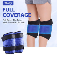 1 x RAW Customer Returns NEWGO XXL Large Ice Pack for Knee Replacement Surgery, Reusable Gel Cold Pack to Wrap the Entire Knee for Knee Injuries, Pain Relief, Swelling, Bruises Blue-2 Pack  - RRP €44.36