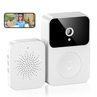 1 x RAW Customer Returns CISSIYOG Smart Doorbell with Camera Video Doorbell Home HD Night Vision, Wireless Doorbell with Cloud Storage, 2-Way Audio, Wireless Video Doorbell Camera Support 2.4G Wifi - RRP €23.36