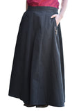 1 x RAW Customer Returns Battle-Merchant Medieval Skirt Women s Cotton floor-length and flared in various colors S-XXL Medieval LARP Clothing Maid Viking Black, L  - RRP €33.84