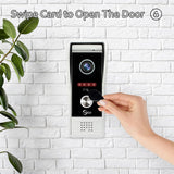 1 x RAW Customer Returns ANJIELO SMART 4-wire 1080P visual door intercom camera with 7 inch touch screen visual door intercom, support auto recording IR night vision PIR motion detection - RRP €135.99