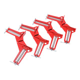 1 x RAW Customer Returns BOOMSTART 4 pieces 90 degree right clamp angle clamp corner clamp wood metal welding frame clamp screw clamp set corner clamp miter clamp right angle angle clamp - RRP €12.75