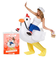 1 x RAW Customer Returns AirSuit Inflatable Chicken Costume Unusual inflatable costume Premium quality Adult size Polyester Comfortable to wear Resistant With inflation system OriginalCup  - RRP €39.99