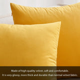 1 x RAW Customer Returns MIULEE Velvet Cushion Cover Sofa Pillow Case Throw Cushion Decor Pillow Cover Case Decorative for Living Room 65 x 65cm 26 x 26 Inch 2 Pieces Yellow Orange - RRP €21.99