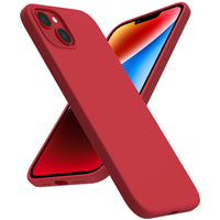 2 x Brand New ACRONIX Silicone Cover for iPhone 14 Plus 6.7 , Premium Liquid Silicone, Full Body Protection 3 Layer Shockproof Case, Shockproof Ultra-Thin Case with Microfiber Lining-Red - RRP €29.84