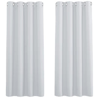 1 x RAW Customer Returns PONY DANCE living room curtains with eyelets, short curtains, set of 2, opaque curtains, bedroom blackout curtain, H 158 x W 132 cm - RRP €31.76