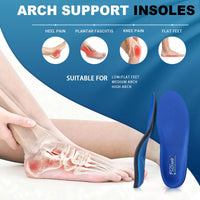 1 x RAW Customer Returns PCSsole Comfort Orthopedic Insoles for Men Women, Heel Spur Inserts, Insoles for Work Shoes, to Relieve Plantar Fasciitis and Flat Feet, Foot Pain.Blue,EU41-42 - RRP €26.45